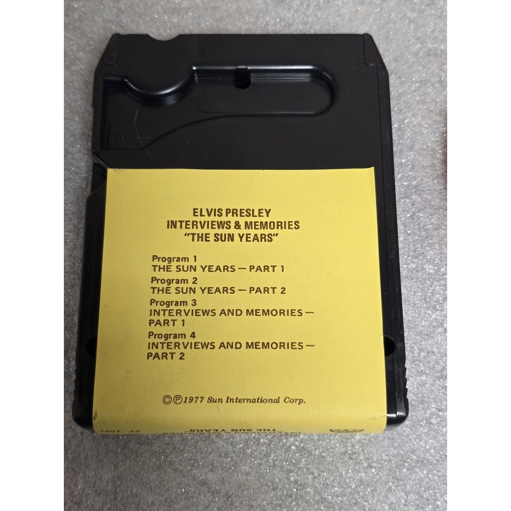 Elvis Presley - The Sun Years Interviews & Memories 8 Track Tape 1977 . - Picture 2 of 4